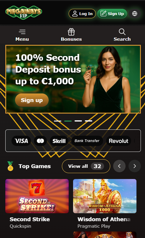 Megawaysvip Casino mobile